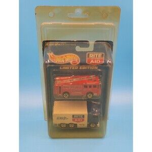 HOT WHEELS VINTAGE LIMITED EDITION RITE AID SET Mattel Fire Truck 1997
